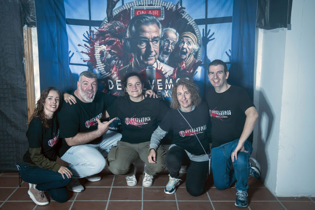 El equipo en HorrorconSpain 2023
