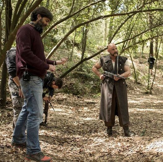 Sergio Torrico en el rodaje de Malnazidos